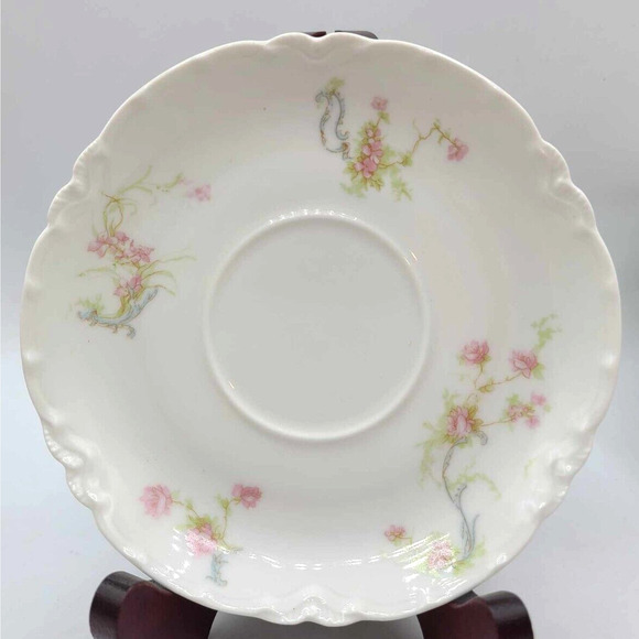 Antique Set of 4 - MINT! Haviland Limoges Schleiger Pattern ~6" Saucers - Picture 3 of 9